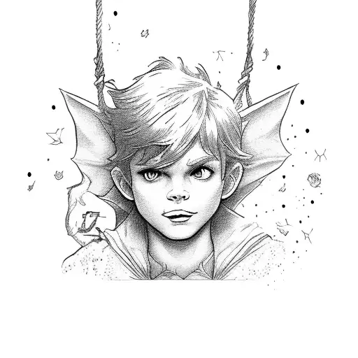 I am a Lost Boy from Neverland Usually hanging out with Peter Pan And when we're bored, we play in the woods Always on t tattoo design idea