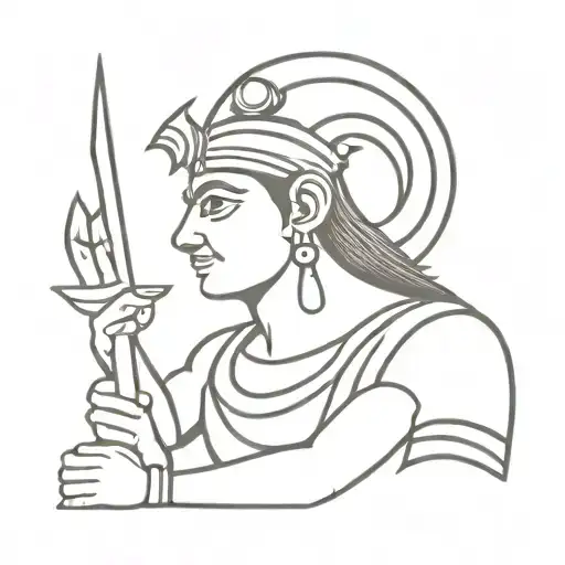 Shri Ram tattoo design idea