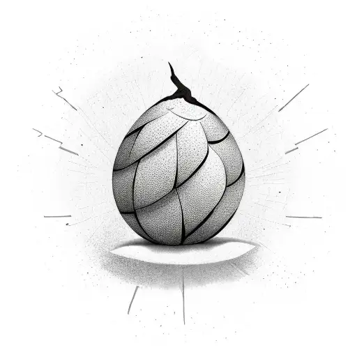 Dragon tree egg tattoo design idea