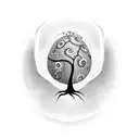 Dragon tree egg tattoo design idea