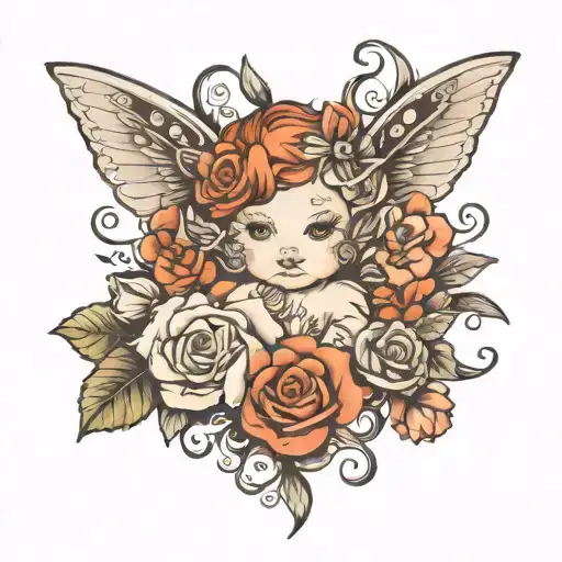 kids birth dates tattoo design idea
