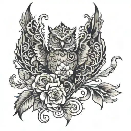 Make a tattoo design for the pectoral area, therefore, it should be horizontal and long, including a branch tattoo design idea