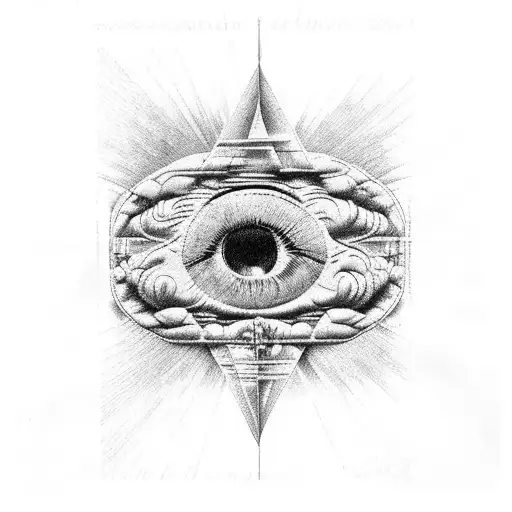 pink floyd's wish you were here cover inside brain tattoo design idea