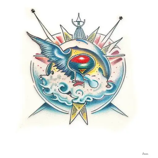 creation of Adam painting  tattoo design idea