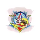 creation of Adam painting  tattoo design idea