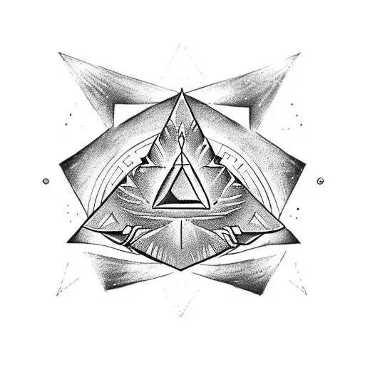 arm band with triforce tattoo design idea