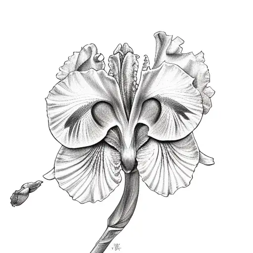 iris tattoo design idea