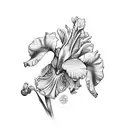 iris tattoo design idea