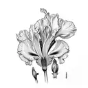 iris tattoo design idea