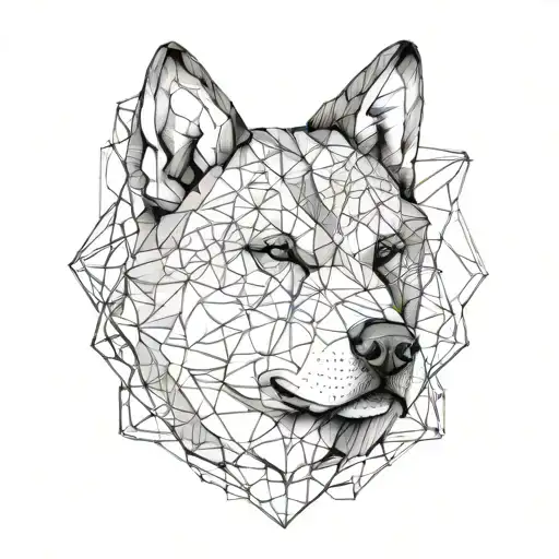 American Akita tattoo design idea