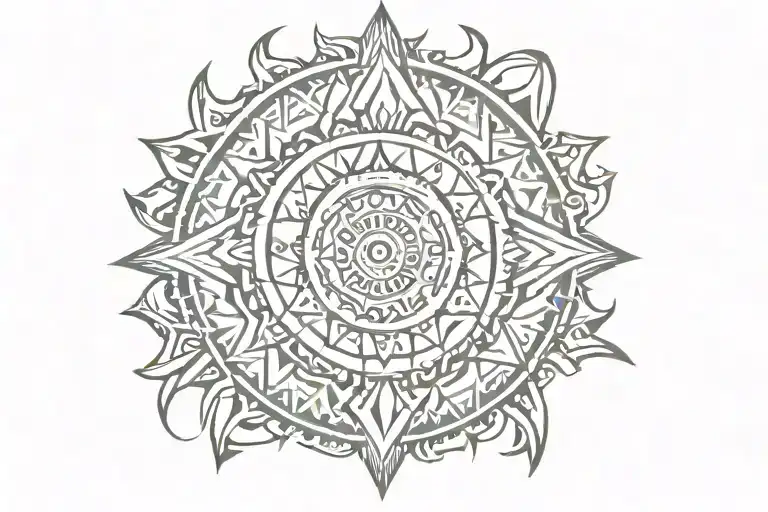 shaine tribal tattoo design idea