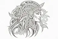 shaine tribal tattoo design idea