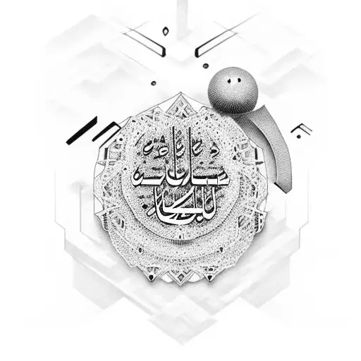 Fear Allah tattoo design idea