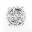 Eternity with infinity symbol for below thumb reason near wrist tattoo design idea