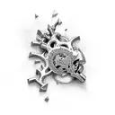 Cold Heart tattoo design idea