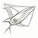 Sardine with redbull wings  tattoo design idea