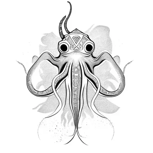 squid  tattoo design idea