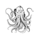 Squid tattoo design idea