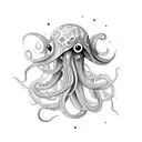 Squid tattoo design idea