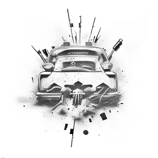 hip-hop street sign graffiti style outer forearm  tattoo design idea