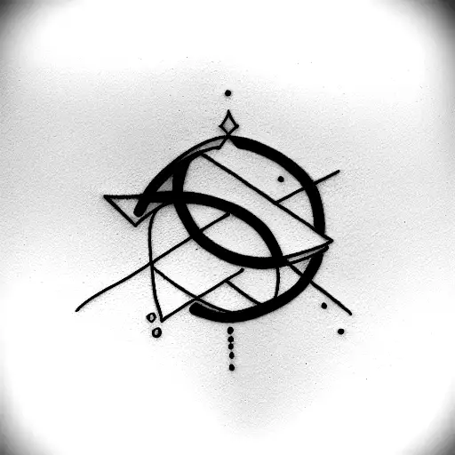 omega es el principio en arameo tattoo design idea