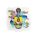 A traditional-style tattoo of The Beatles' Yellow Submarine tattoo design idea