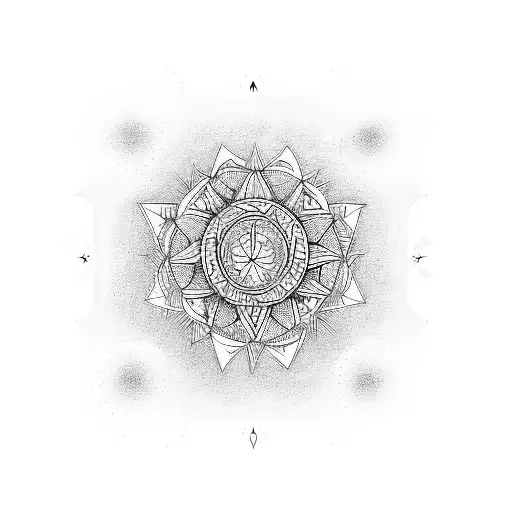 chakra physics tattoo design idea