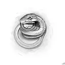 one eye snake  tattoo design idea