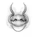 one eye snake  tattoo design idea