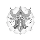 Hamsa Symbol, pisces tattoo design idea