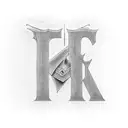 a letter k with te letter c   tattoo design idea