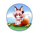 a baby fox  tattoo design idea