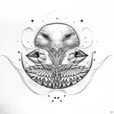 stork tattoo design idea