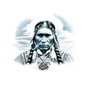 Native American trail of tears tattoo design idea