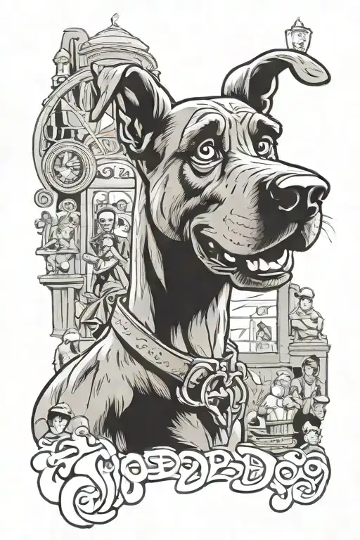70's Scooby Doo Where are you tattoo design idea