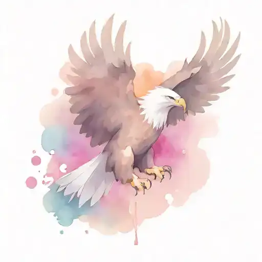 eagle soaring tattoo design idea