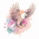 eagle soaring tattoo design idea