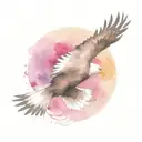 eagle soaring tattoo design idea