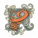 kids initials C S M tattoo design idea