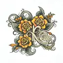 kids initials C S M tattoo design idea