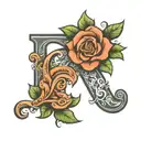 kids initials C S M tattoo design idea