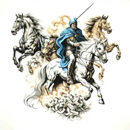Four horsemen of the apocalypse tattoo design idea