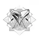 feathered raptor tattoo design idea