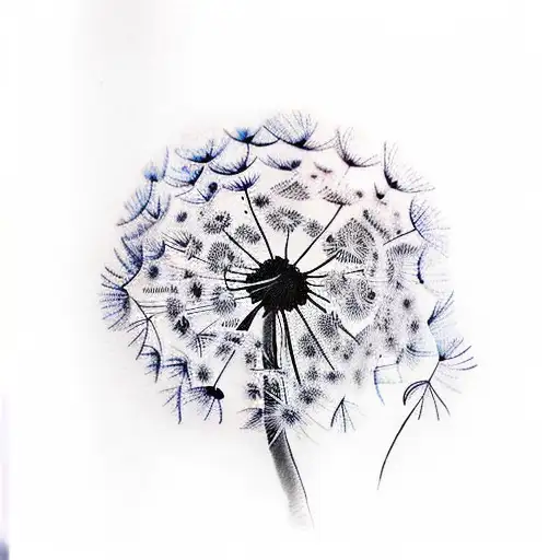 Dandelion tattoo design idea