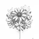 pushing up daisies tattoo design idea