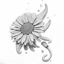 pushing up daisies tattoo design idea