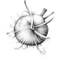 small onion  tattoo design idea