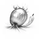 small onion  tattoo design idea