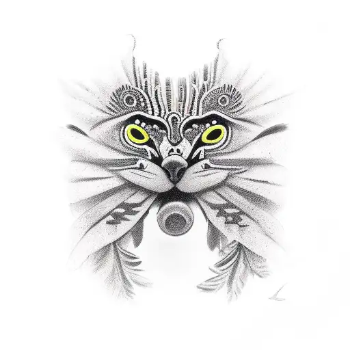 cacique, pajé, idoso, indigena brasileiro, tattoo design idea