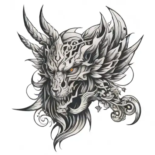 Patch work so a bunch off different styles of basically fine line sketches and Shi  tattoo design idea